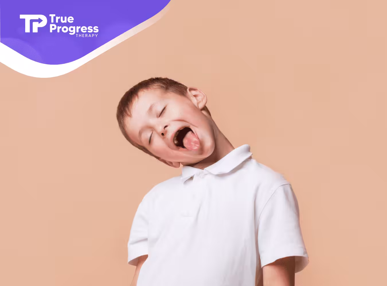 A boy making a wacky face