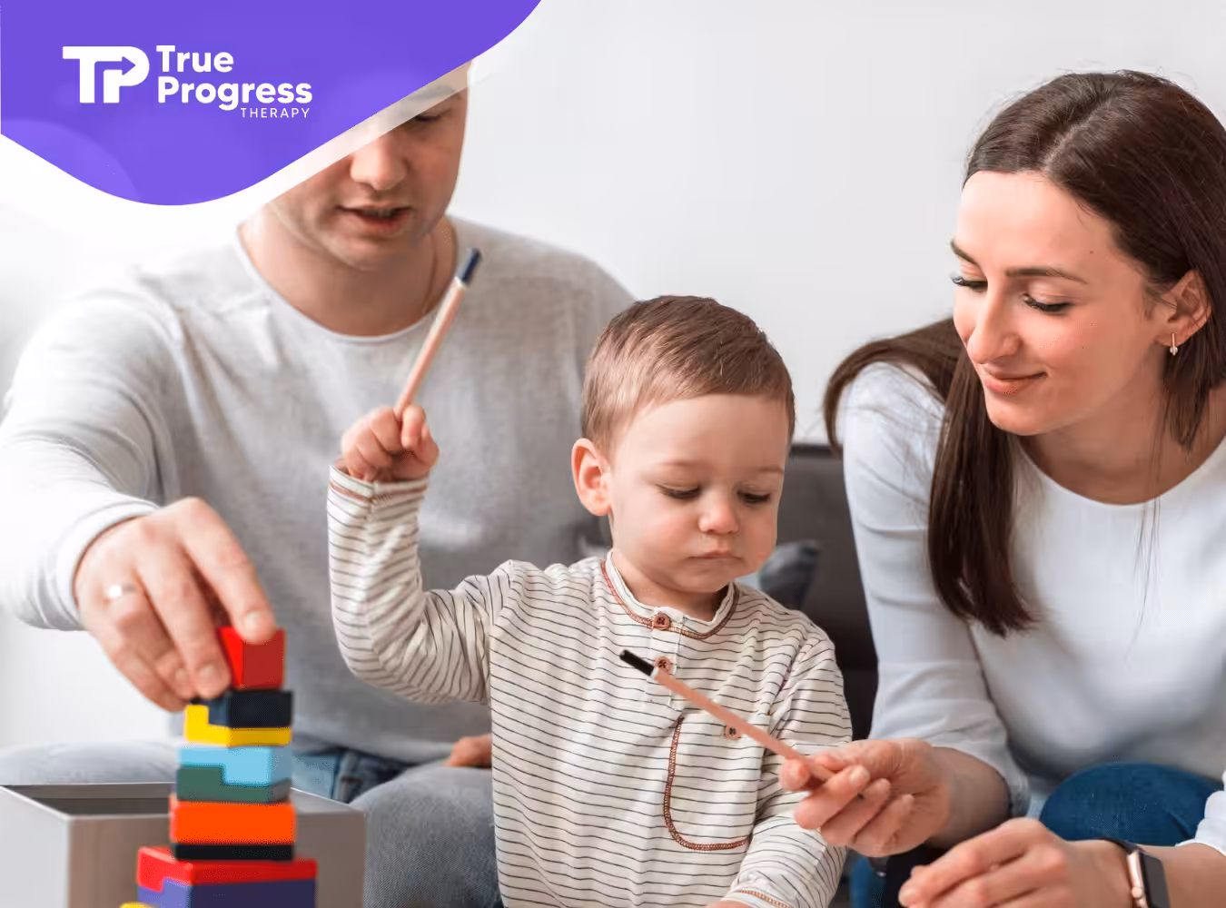 A family during ABA therapy