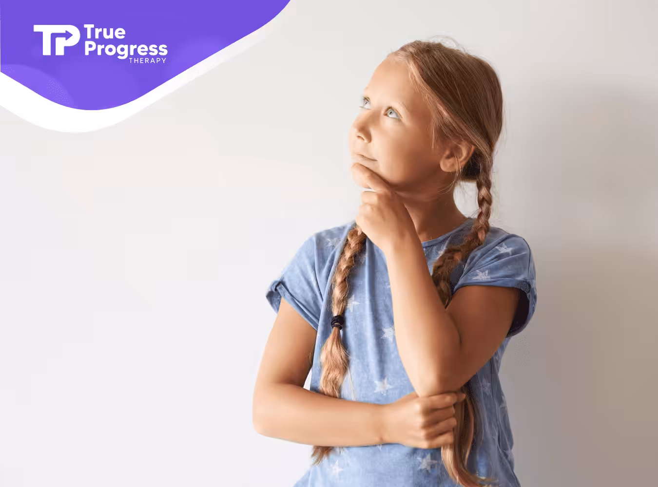 A kid with autism thinking deeply