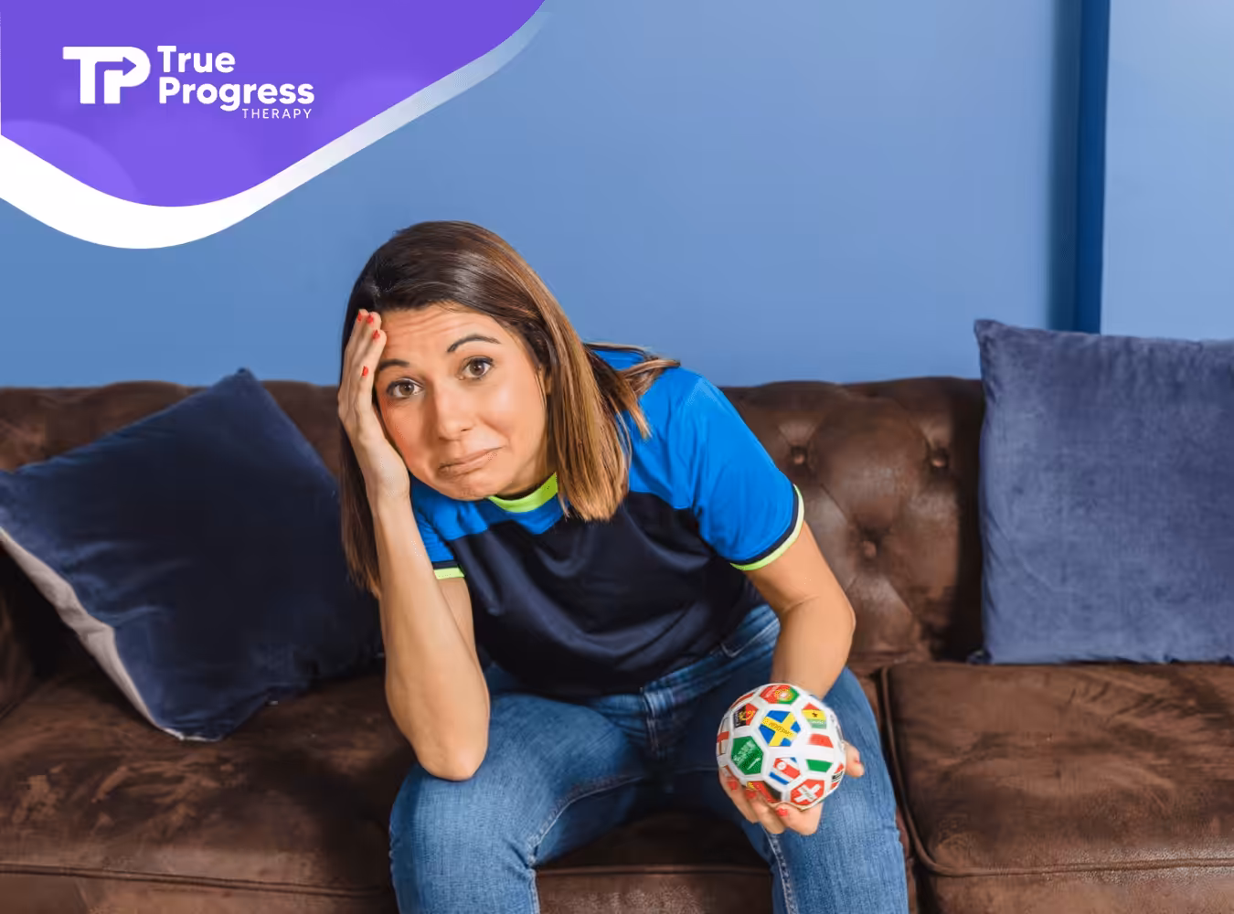 A girl holding a fidget toy
