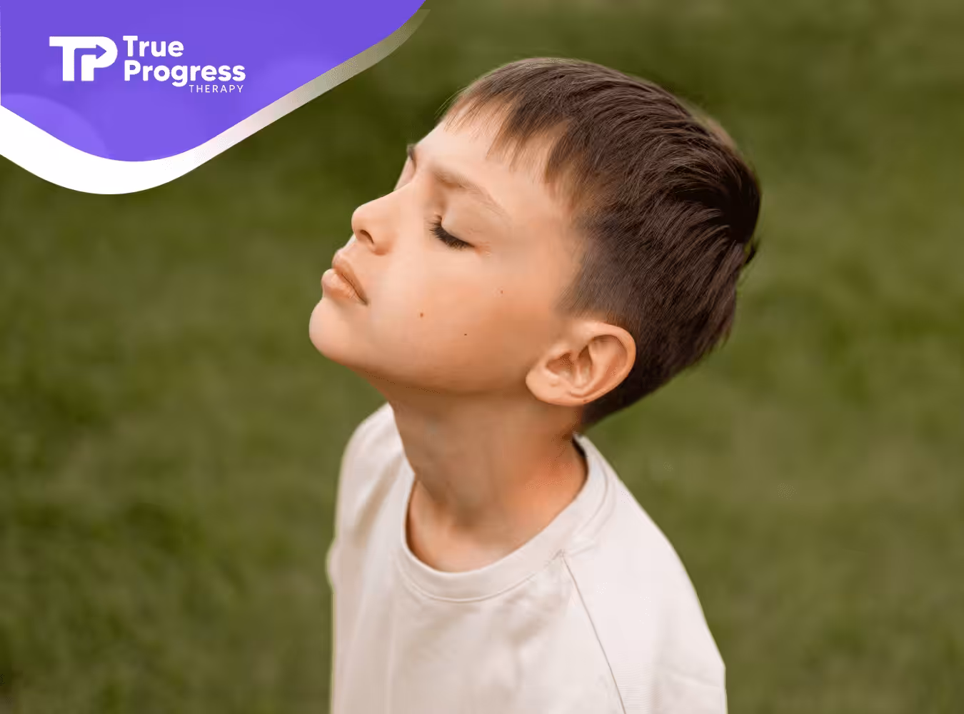 A kid with autism outdoors